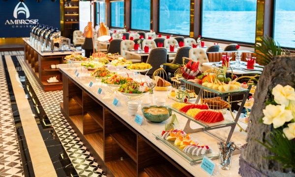 The Ambrose day cruise in Halong Bay.