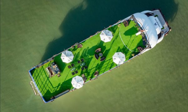 The Ambrose day cruise in Halong Bay.