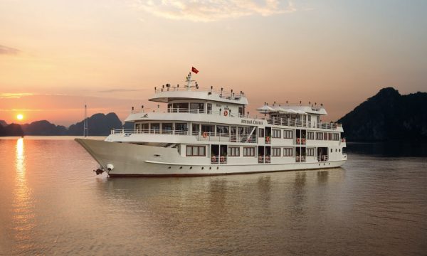 Close-up of Athena Luxury Cruise.