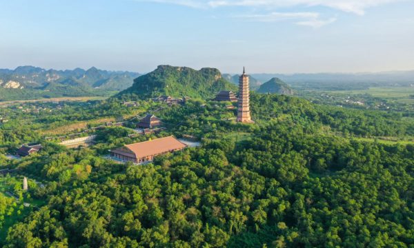 Panorama of Bai Dinh Pagoda.