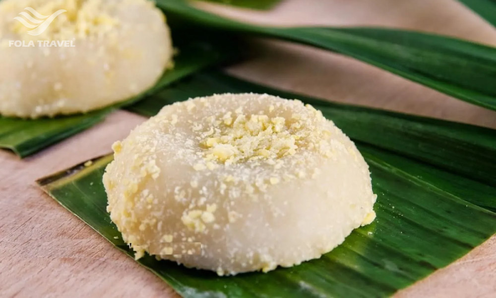 Pau plau sticky rice cake of Sapa.