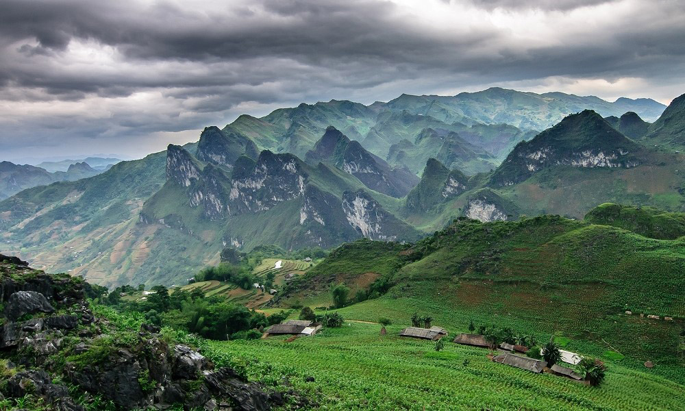 Ha Giang landscape panorama.