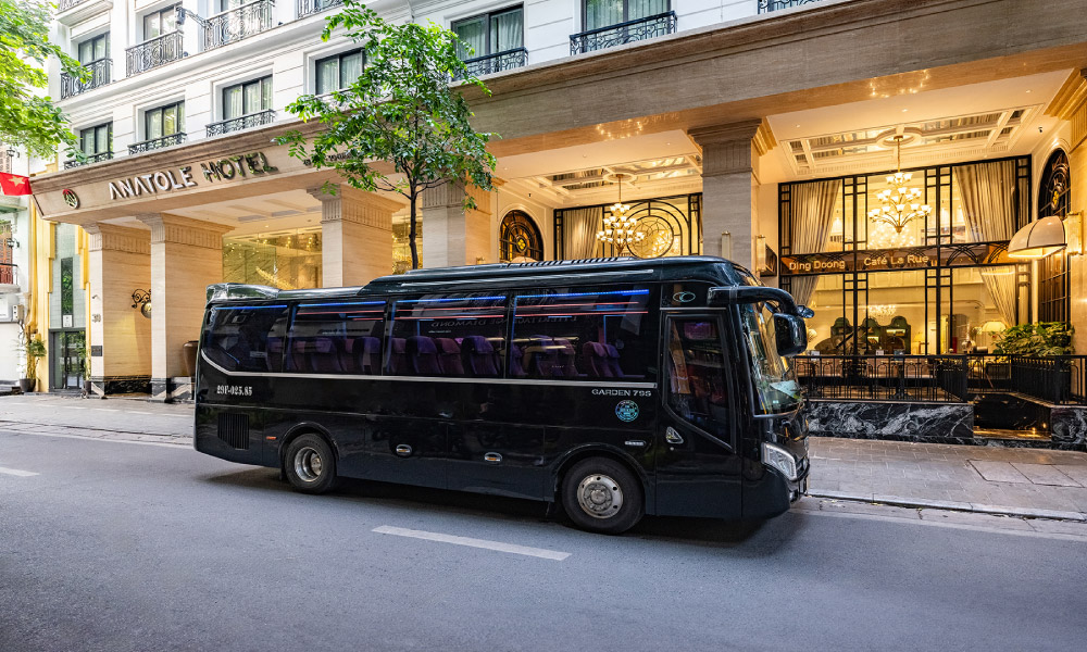 A luxury D-car with black exterior.