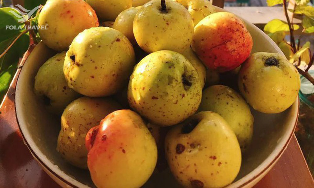 A bowl of Tao Meo apples.