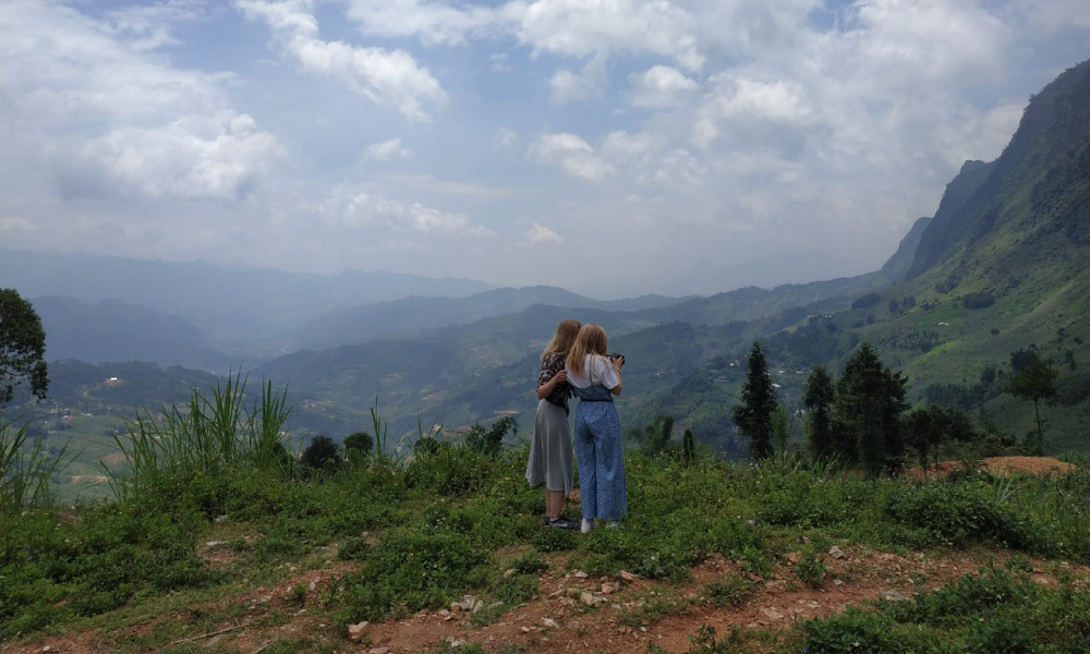 Two girls in the nature.