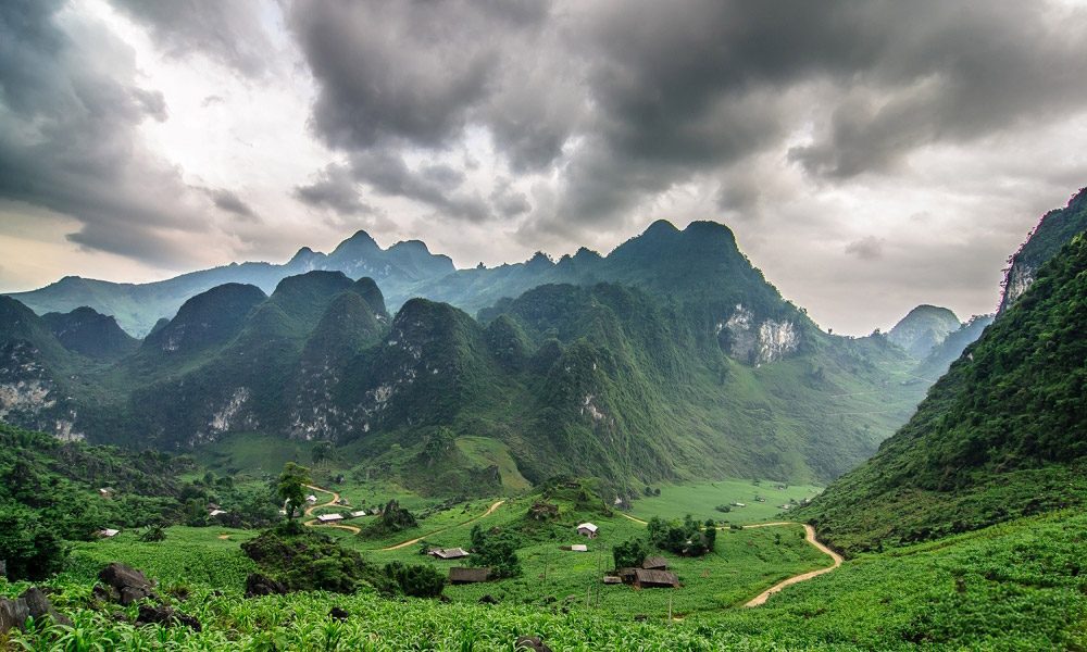 Ha Giang valley.