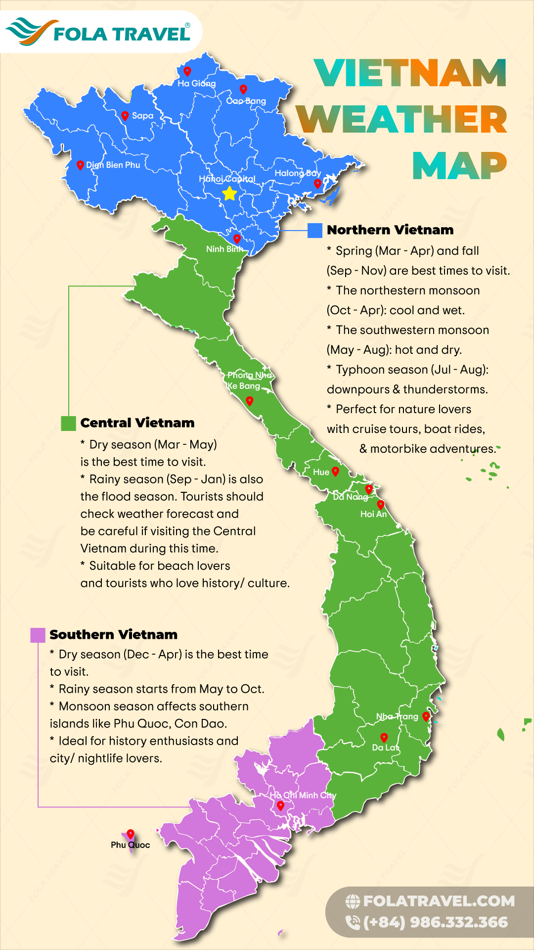 Vietnam weather map.