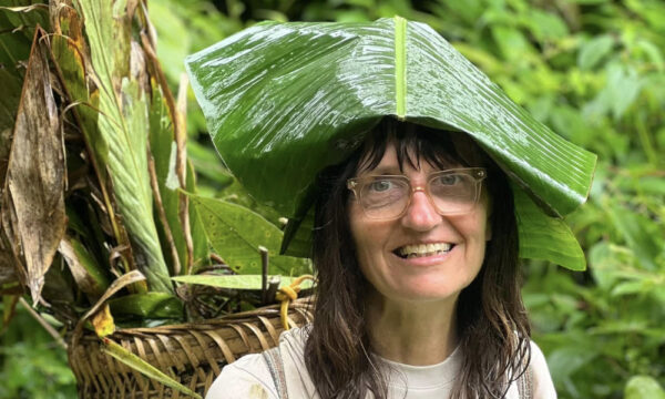 A foreign guest in Ta Phin Village.