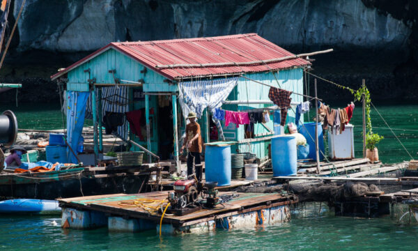 A local house in Cai Beo Fishing Village.