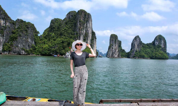 Halong Bay guest in Ba Hang Fishing Village.