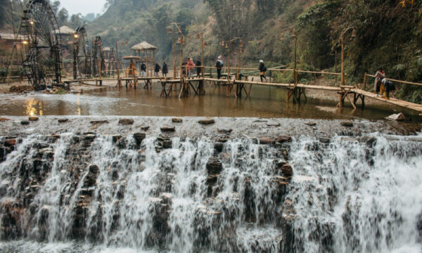Waterfall in Cat Cat Village.