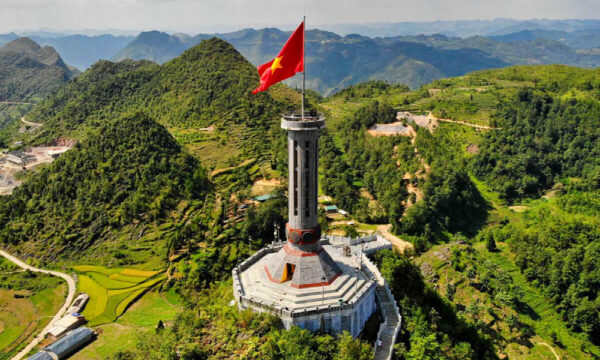Close up of Lung Cu Flagpole.