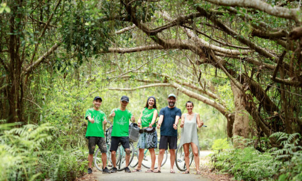 Guests in the middle of Cat Ba National Park.