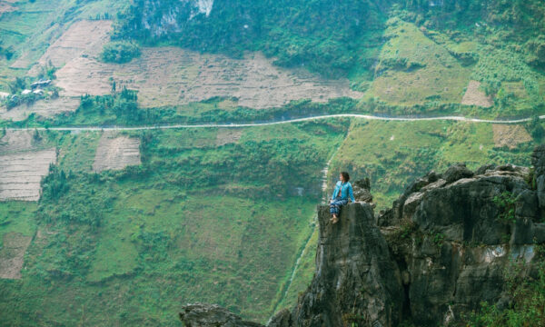 Death rock in Ma Pi Leng Pass, Ha Giang.