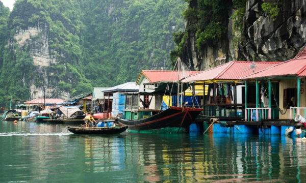 Fishing houses in Tung Sau Pearl Farm area.