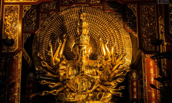 Budha Statue inside Bai Dinh Pagoda.