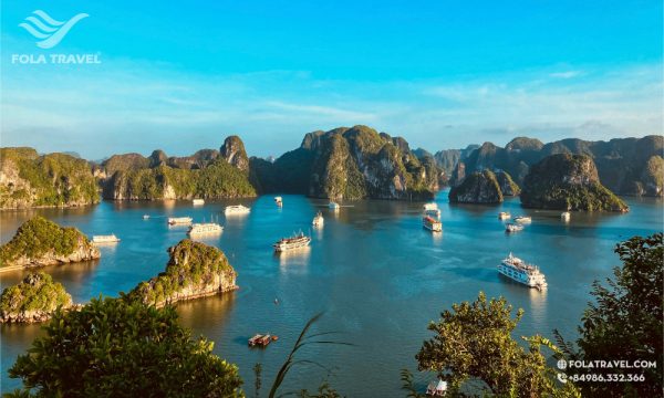 Halong Bay panorama.