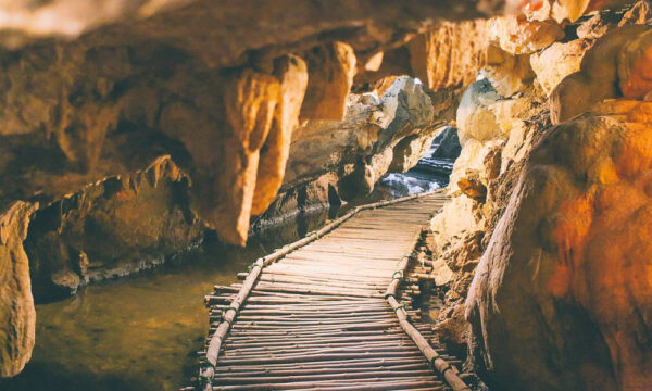 Tien Ca cave bridge in Thung Nham Eco-tourism Park.
