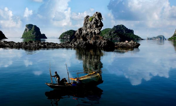 Local fishermen in Bai Tu Long Bay.