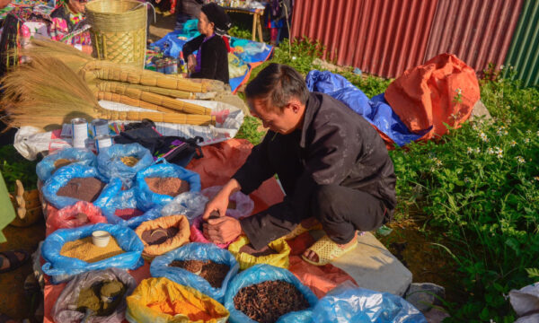 Local market in Dong Van, Ha Giang.