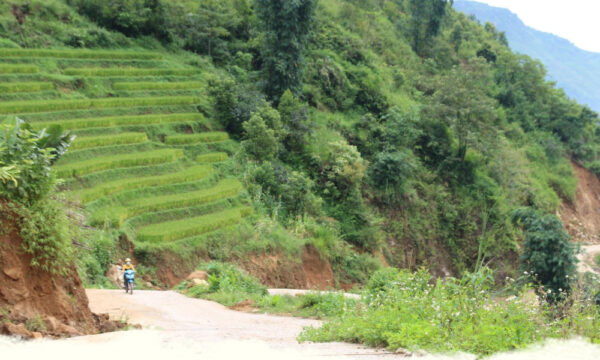 Motorbike ride in Ban Ho.