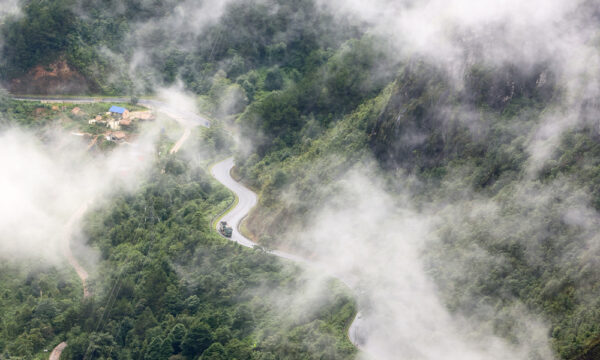 O Quy Ho Pass looking from above.