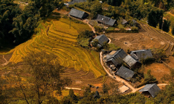 Giang Ta Chai Village from above.