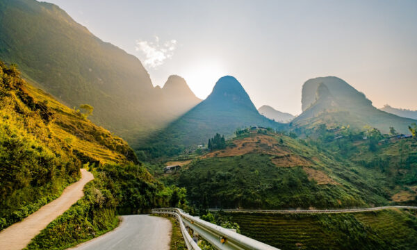 On the Ma Pi Leng Pass in Ha Giang.