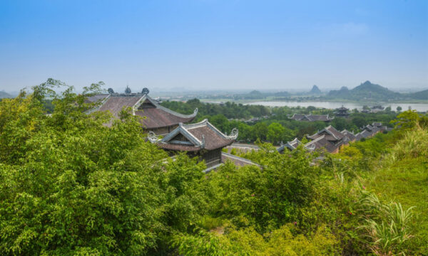 Panorama of Bai Dinh Pagoda.