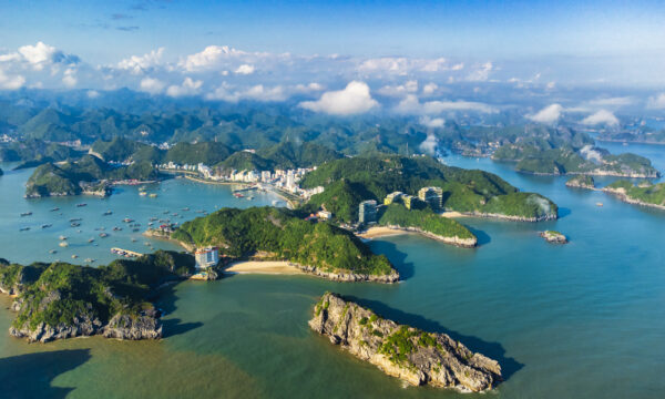 Overview of Cat Ba Archipelago.