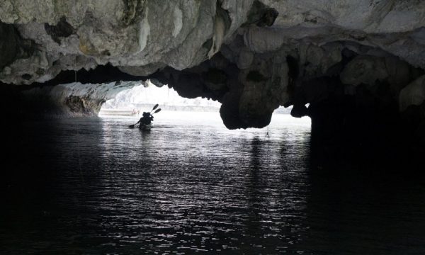 Dark & Light Cave kayak.