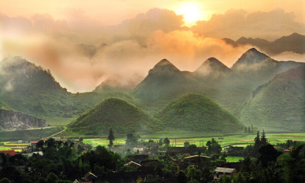 Quan Ba mountainscape.