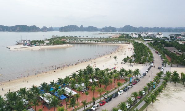 Coastal view of Tuan Chau island.