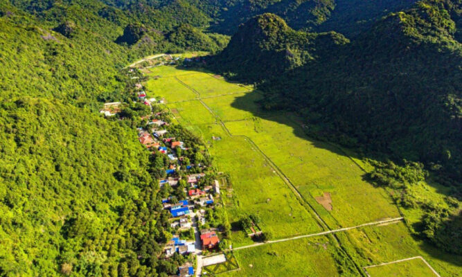 Overview of Viet Hai Village.