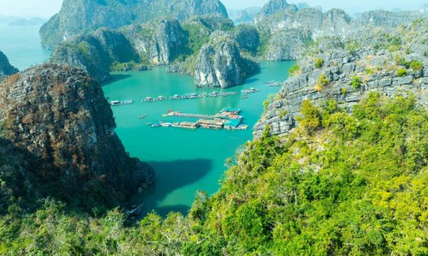 Vung Vieng Fishing Village in Bai Tu Long Bay.