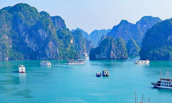 Panorama of Bai Tu Long Bay.