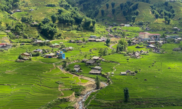 Panorama of Sin Chai Village in Sapa.