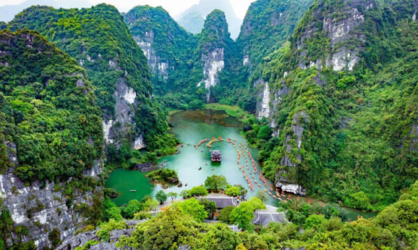 Panorama of Trang An Landscape Complex.