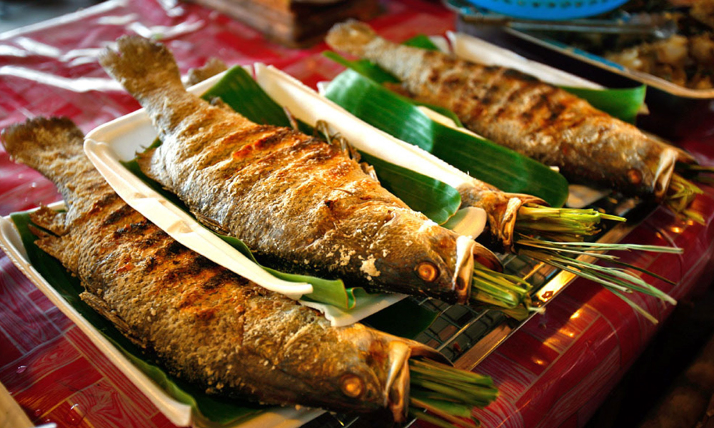 Sapa grilled stream fish.