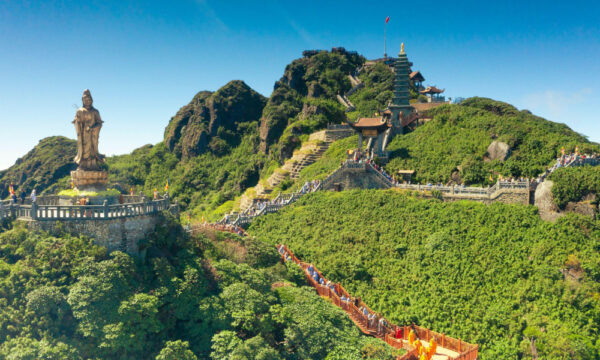 Spiritual complex on Fansipan summit.