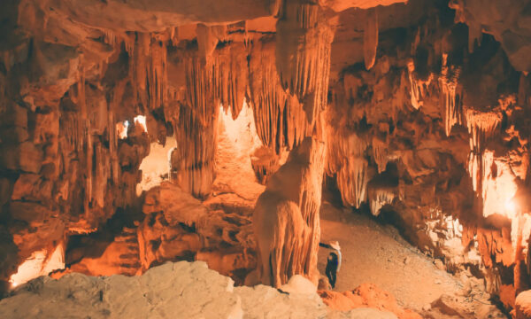 Inside Bai Gioi Cave of Thung Nham Eco-tourism Park.