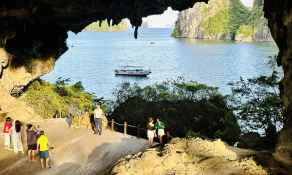 Trong and Trinh Nu Caves in Halong Bay.