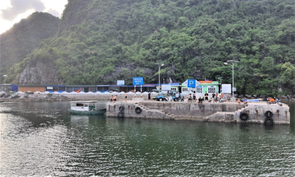 The harbor in Viet Hai Village.