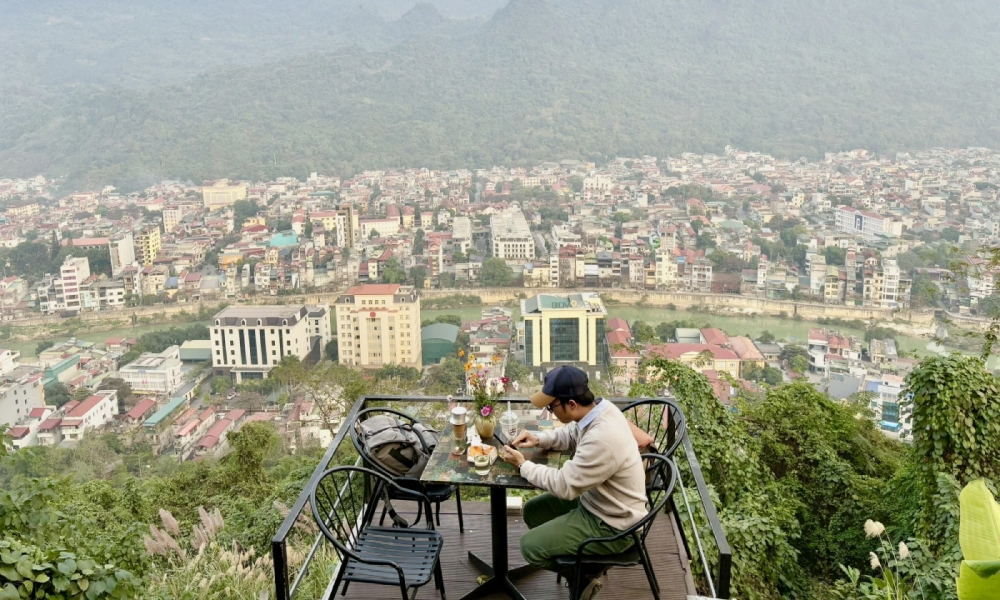 View from Cam Son Mountain Ha Giang.