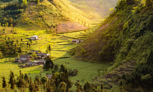Village under Yen Minh Mountain.