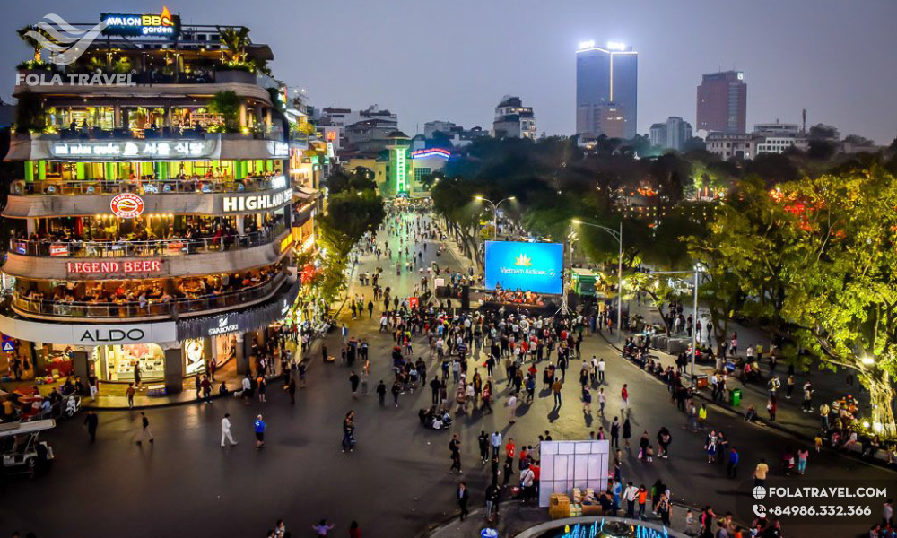 Hanoi walking street.