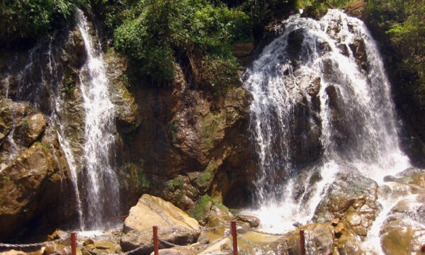 Tien Sa waterfall in Cat Cat Village.