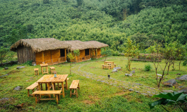 Wooden house in Giang Ta Chai Village.