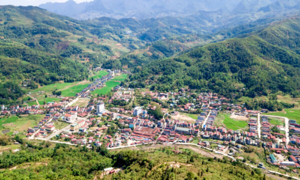 Yen Minh Town panorama.